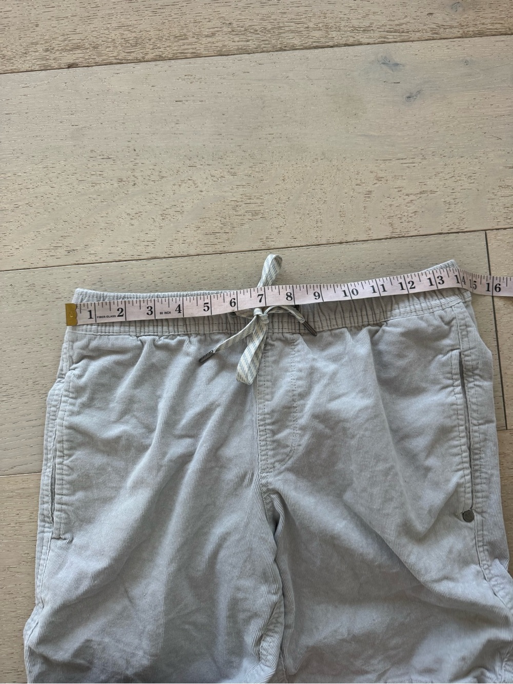 Vuori Men's Optimist Elastic Waist Corduroy Performance Shorts S gray - Picture 5 of 7